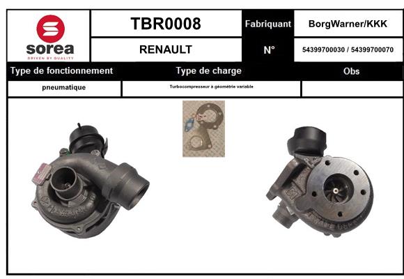 Compresor,sistem de supraalimentare TBR0008 EAI