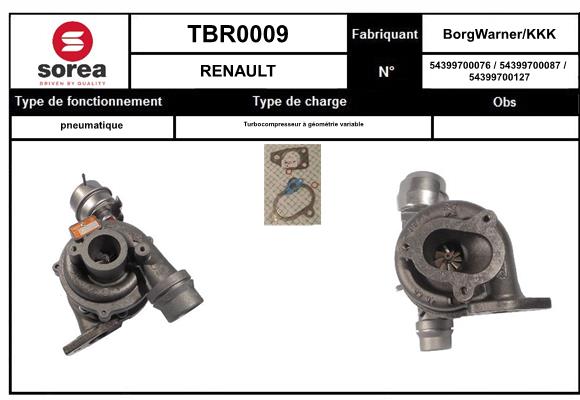 Compresor,sistem de supraalimentare TBR0009 EAI