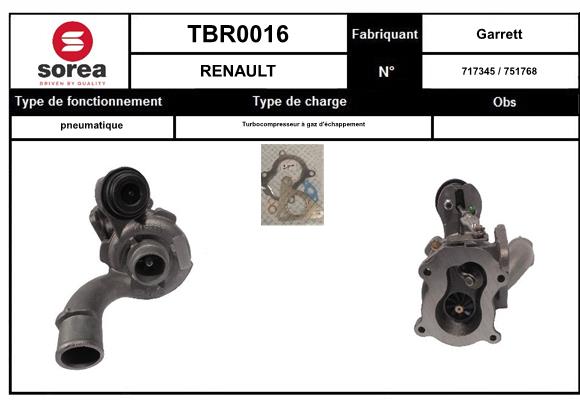 Compresor,sistem de supraalimentare TBR0016 EAI