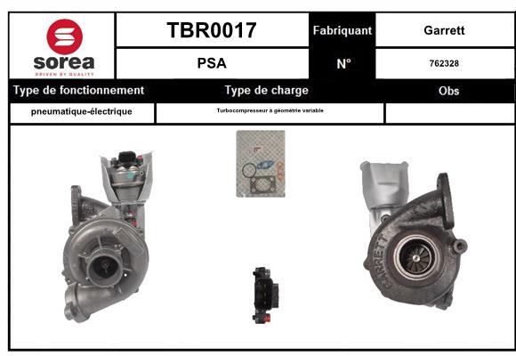 Compresor,sistem de supraalimentare TBR0017 EAI