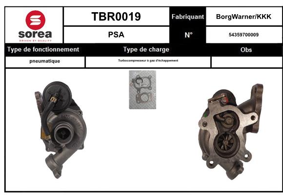 Compresor,sistem de supraalimentare TBR0019 EAI