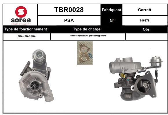 Compresor,sistem de supraalimentare TBR0028 EAI
