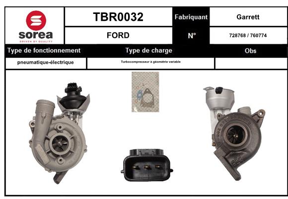 Compresor,sistem de supraalimentare TBR0032 EAI