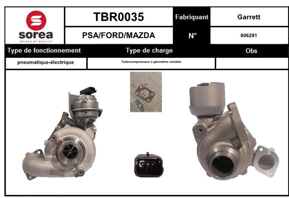 Compresor,sistem de supraalimentare TBR0035 EAI