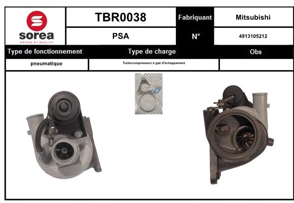 Compresor,sistem de supraalimentare TBR0038 EAI