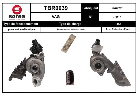 Compresor,sistem de supraalimentare TBR0039 EAI