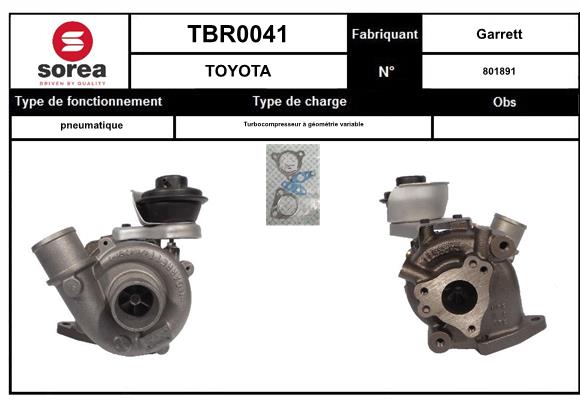 Compresor,sistem de supraalimentare TBR0041 EAI