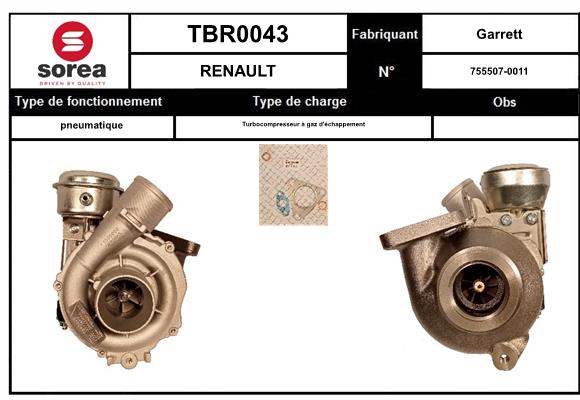 Compresor,sistem de supraalimentare TBR0043 EAI