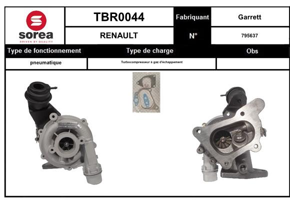 Compresor,sistem de supraalimentare TBR0044 EAI