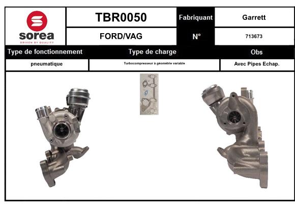Compresor,sistem de supraalimentare TBR0050 EAI