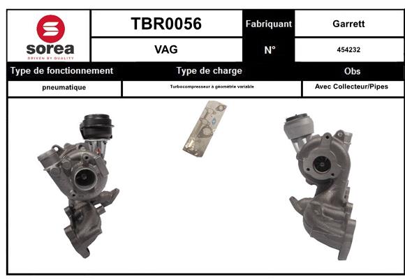 Compresor,sistem de supraalimentare TBR0056 EAI