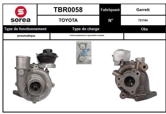 Compresor,sistem de supraalimentare TBR0058 EAI