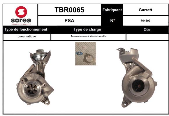 Compresor,sistem de supraalimentare TBR0065 EAI