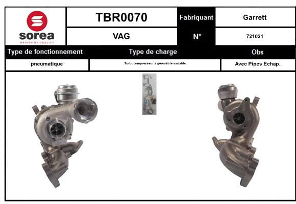 Compresor,sistem de supraalimentare TBR0070 EAI