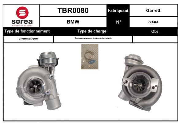 Compresor,sistem de supraalimentare TBR0080 EAI