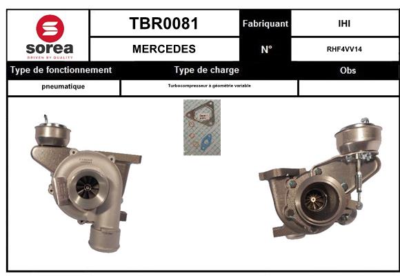 Compresor,sistem de supraalimentare TBR0081 EAI
