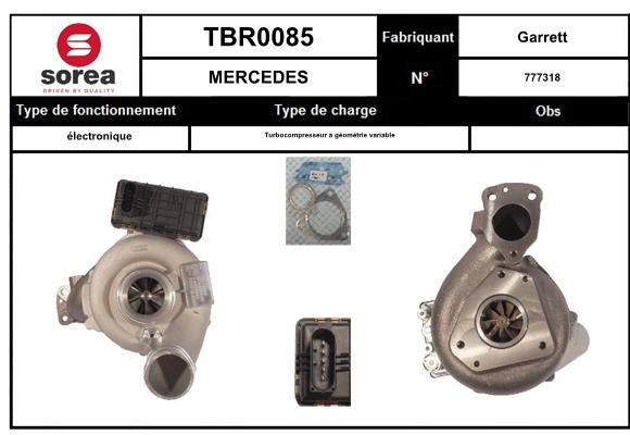 Compresor,sistem de supraalimentare TBR0085 EAI