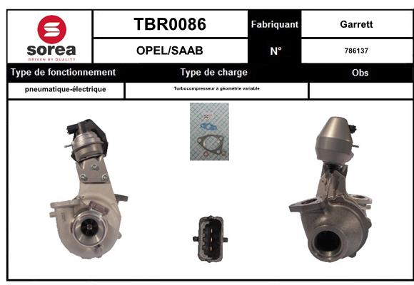 Compresor,sistem de supraalimentare TBR0086 EAI