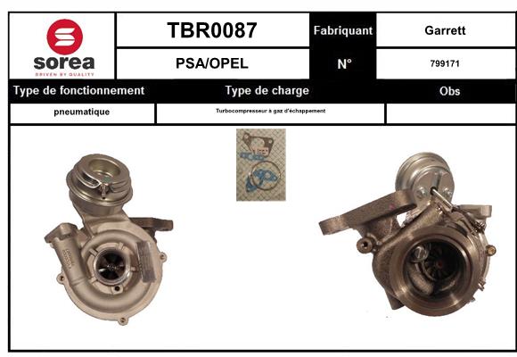 Compresor,sistem de supraalimentare TBR0087 EAI