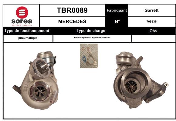 Compresor,sistem de supraalimentare TBR0089 EAI