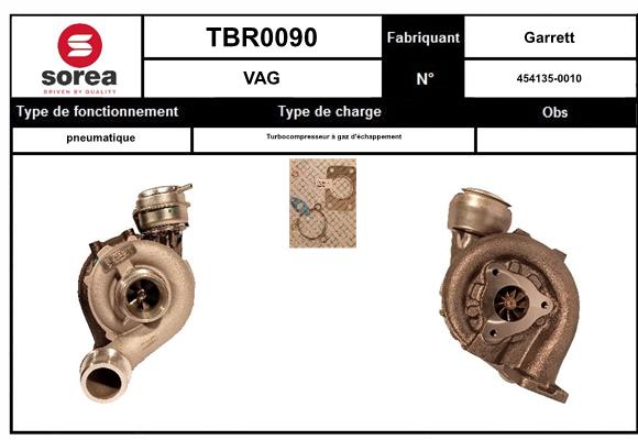 Compresor,sistem de supraalimentare TBR0090 EAI