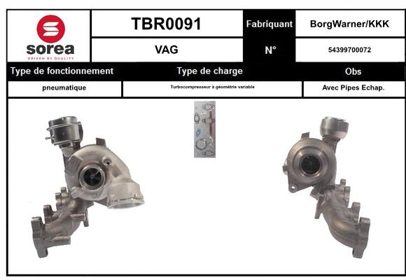 Compresor,sistem de supraalimentare TBR0091 EAI