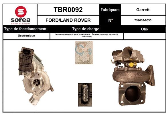 Compresor,sistem de supraalimentare TBR0092 EAI