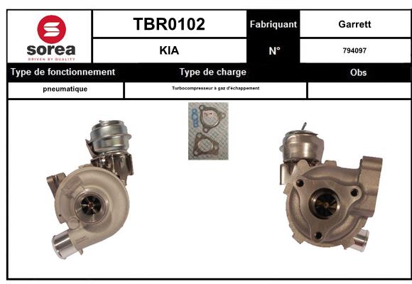 Compresor,sistem de supraalimentare TBR0102 EAI