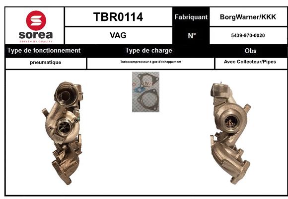 Compresor,sistem de supraalimentare TBR0114 EAI