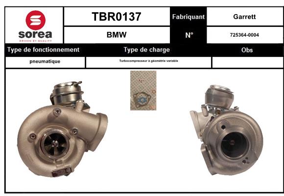 Compresor,sistem de supraalimentare TBR0137 EAI