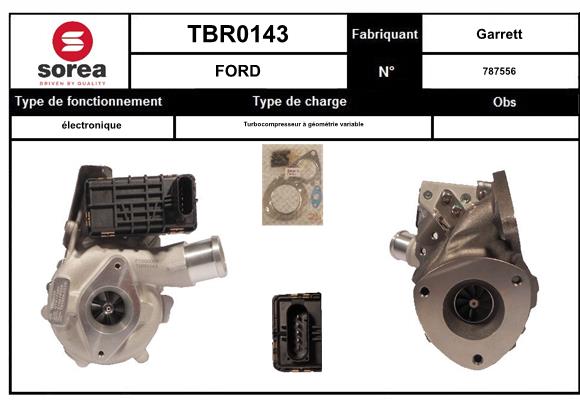 Compresor,sistem de supraalimentare TBR0143 EAI