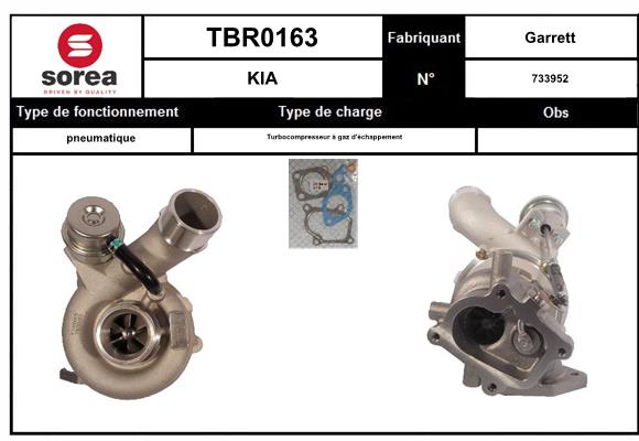 Compresor,sistem de supraalimentare TBR0163 EAI
