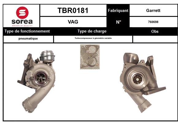Compresor,sistem de supraalimentare TBR0181 EAI