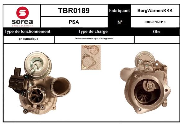 Compresor,sistem de supraalimentare TBR0189 EAI