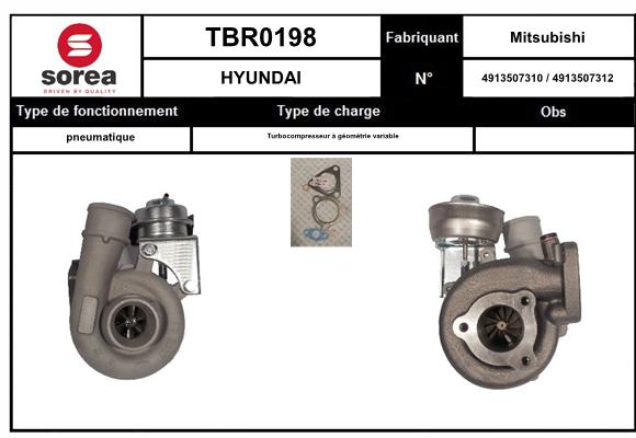 Compresor,sistem de supraalimentare TBR0198 EAI