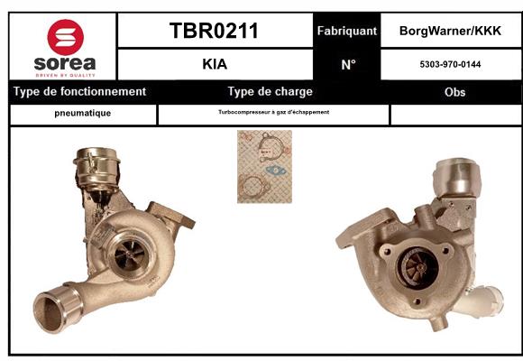 Compresor,sistem de supraalimentare TBR0211 EAI