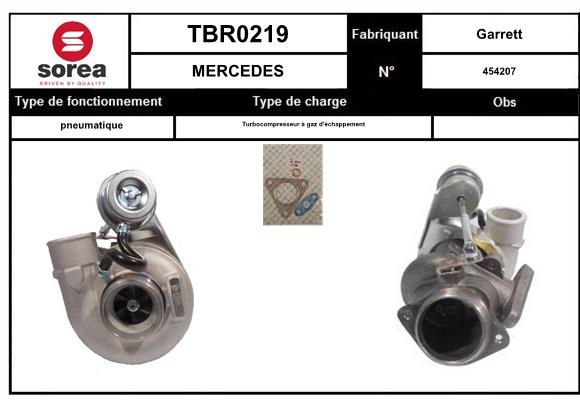 Compresor,sistem de supraalimentare TBR0219 EAI