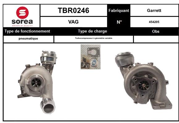 Compresor,sistem de supraalimentare TBR0246 EAI