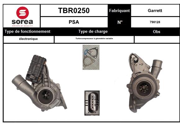 Compresor,sistem de supraalimentare TBR0250 EAI