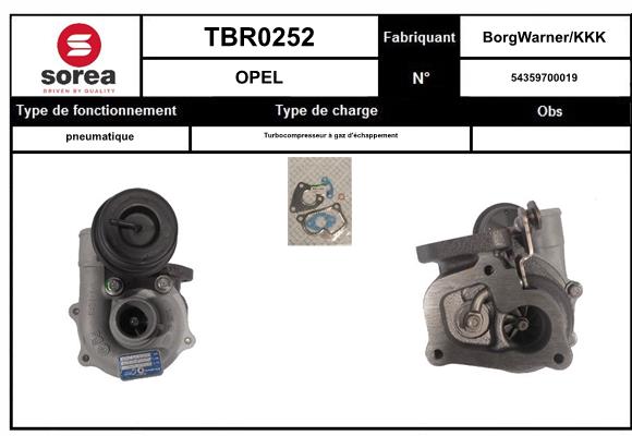 Compresor,sistem de supraalimentare TBR0252 EAI
