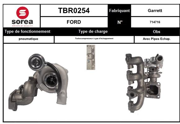 Compresor,sistem de supraalimentare TBR0254 EAI