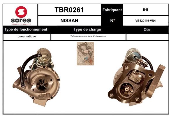 Compresor,sistem de supraalimentare TBR0261 EAI
