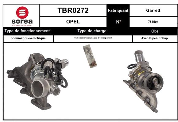 Compresor,sistem de supraalimentare TBR0272 EAI
