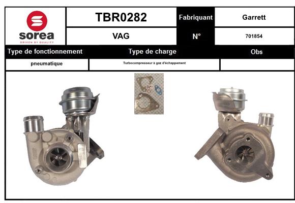 Compresor,sistem de supraalimentare TBR0282 EAI