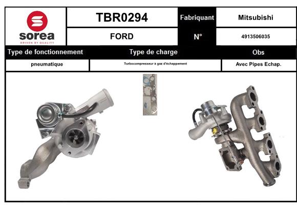 Compresor,sistem de supraalimentare TBR0294 EAI