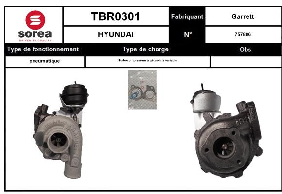 Compresor,sistem de supraalimentare TBR0301 EAI