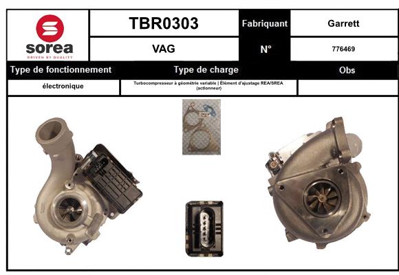 Compresor,sistem de supraalimentare TBR0303 EAI