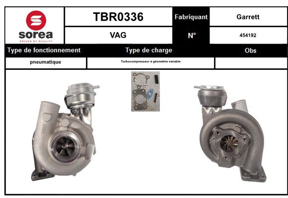 Compresor,sistem de supraalimentare TBR0336 EAI