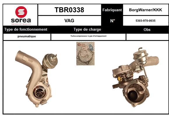 Compresor,sistem de supraalimentare TBR0338 EAI