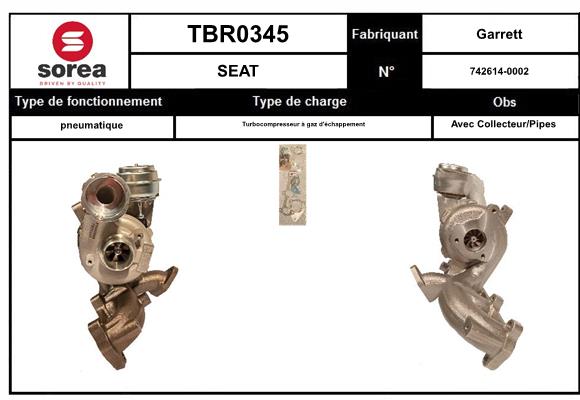 Compresor,sistem de supraalimentare TBR0345 EAI